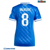 Camisa de Futebol Real Madrid Federico Valverde #8 Equipamento Alternativo Mulheres 2025-26 Manga Curta